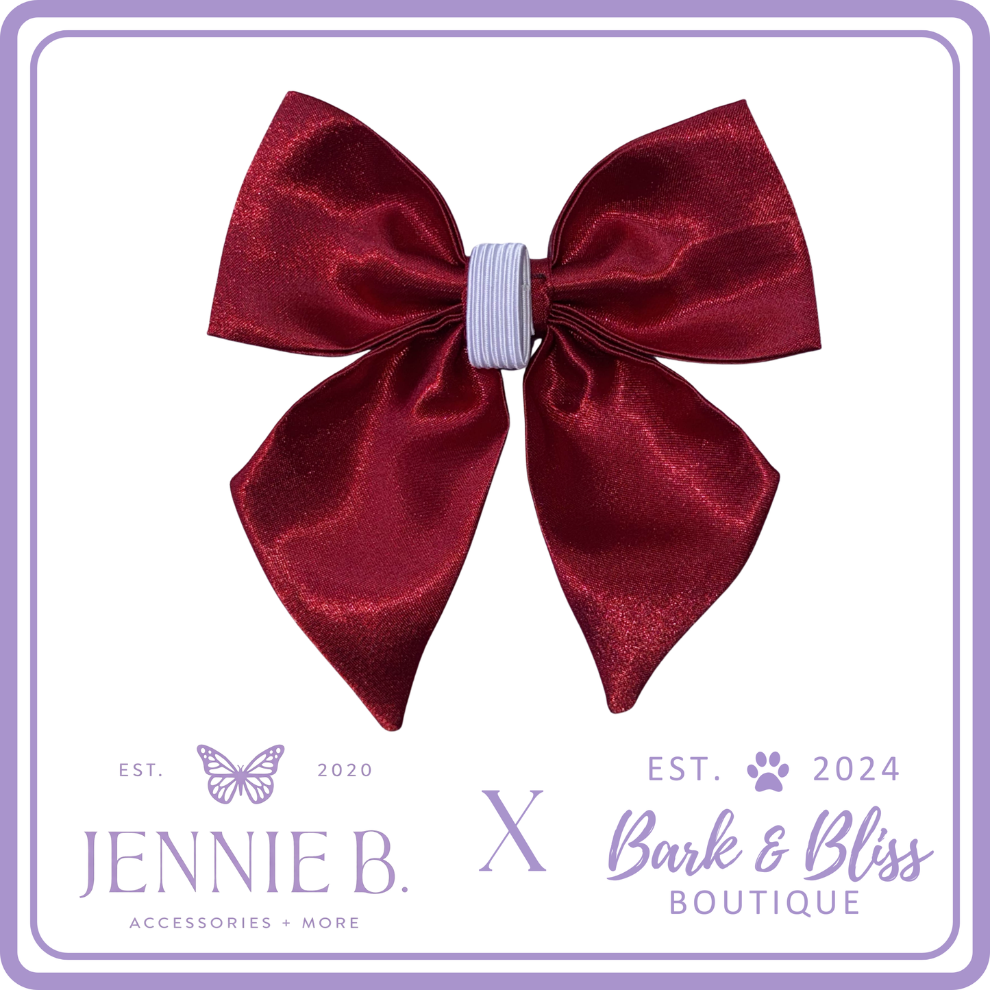 Cranberry Collar Bow