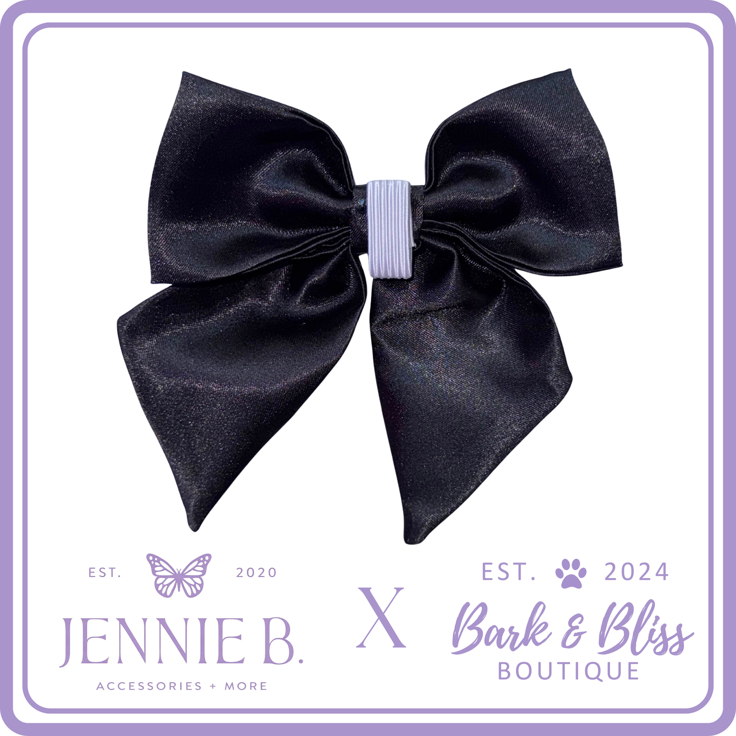 Black Collar Bow