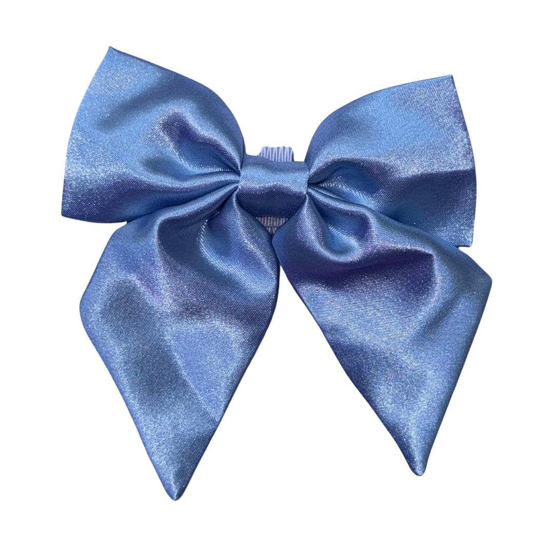 Baby Blue Collar Bow
