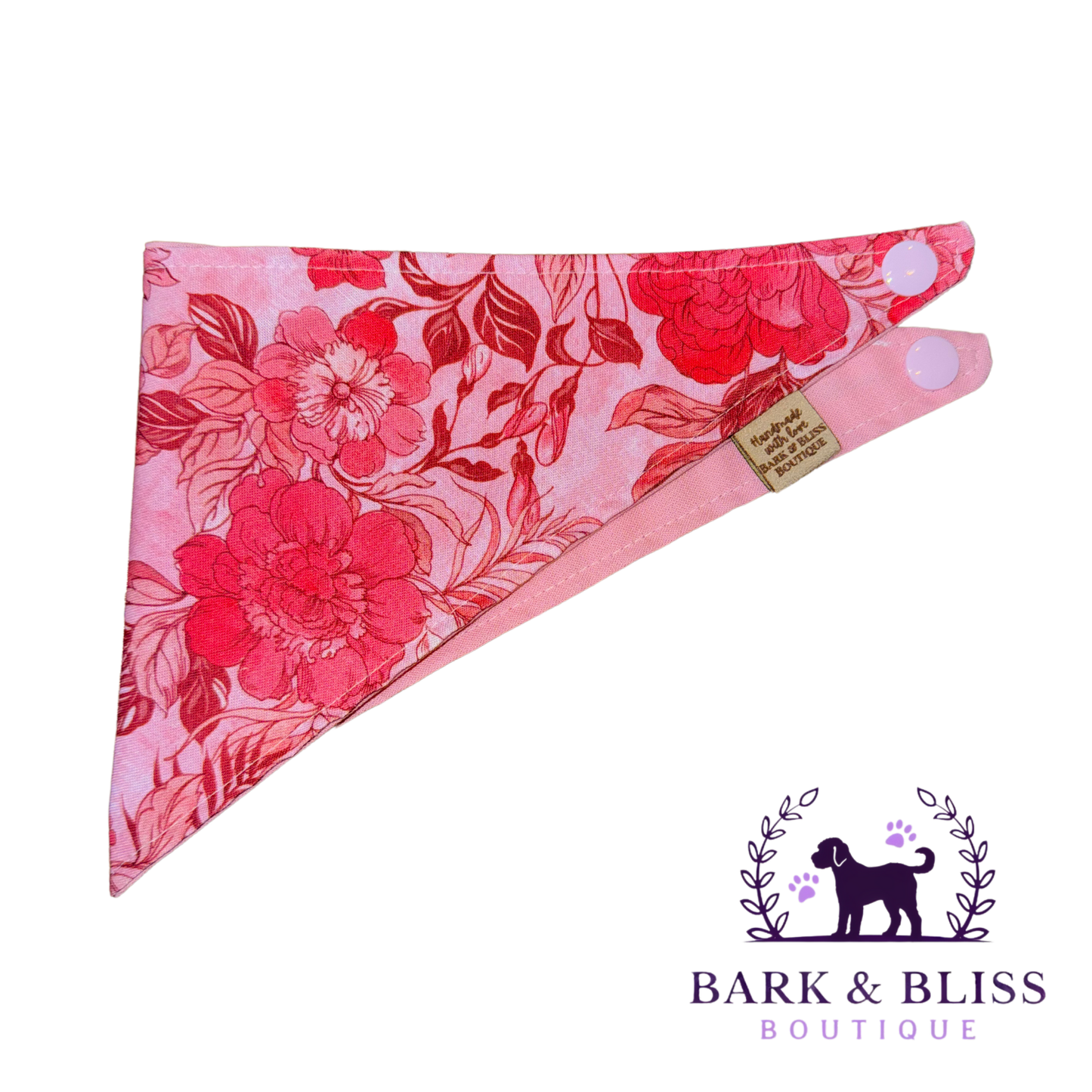 Pink Floral Bandana