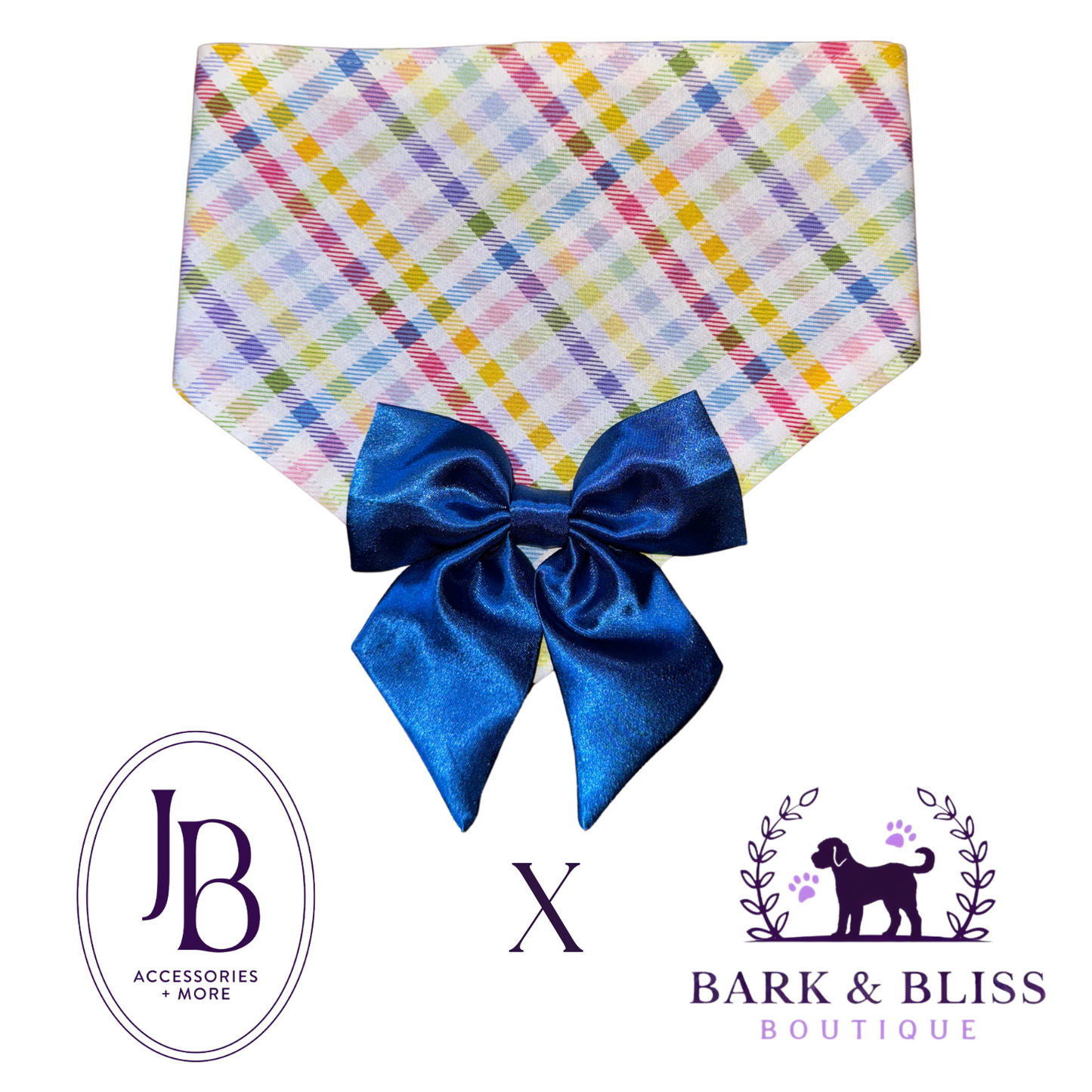 JB X B&B Collab Blue Bandana