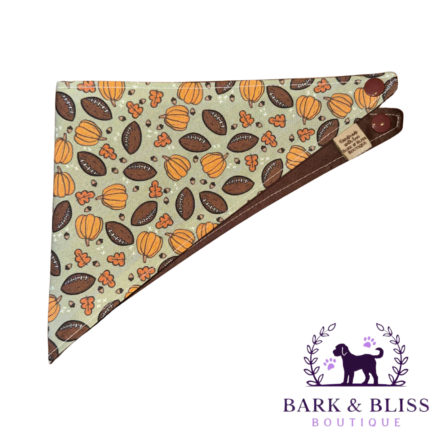 Pumpkins and Footballs Bandana