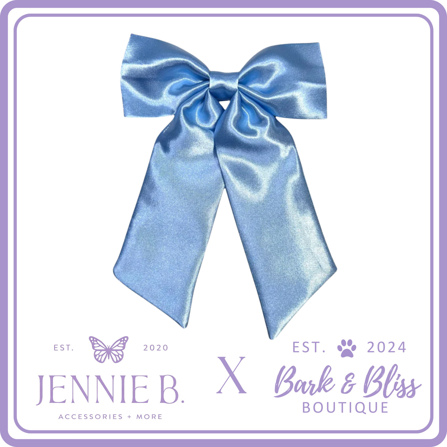 Baby Blue Matching Human Bow