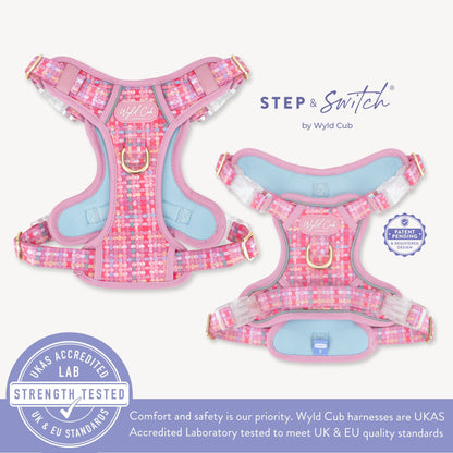 Step & Switch® Dog Harness: Belgravia Bonbon