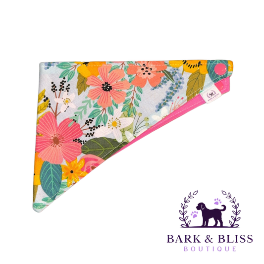 Light Pink Flower Bandana