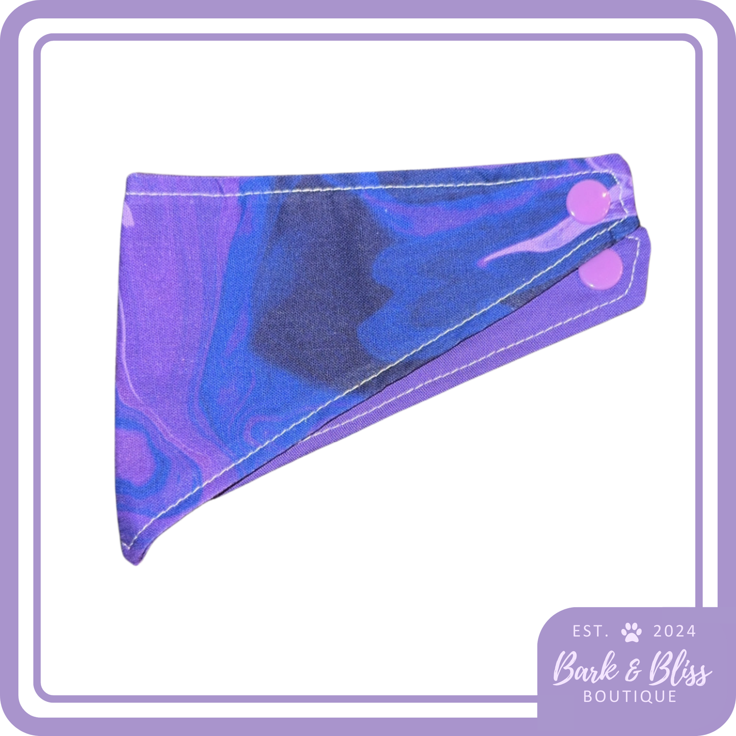 Dark Purple Marble Bandana