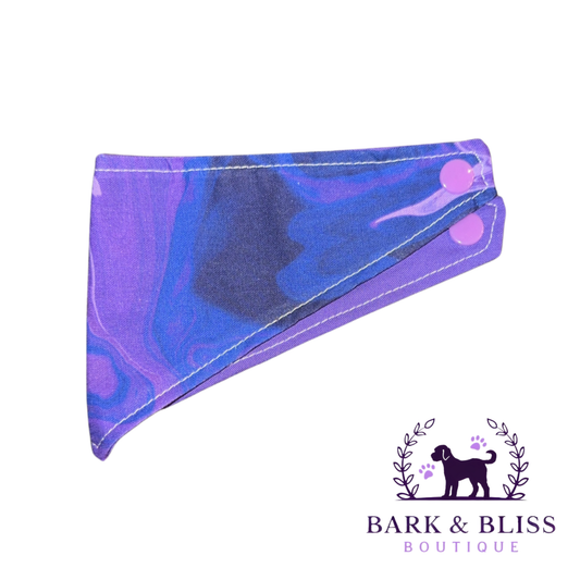Dark Purple Marble Bandana