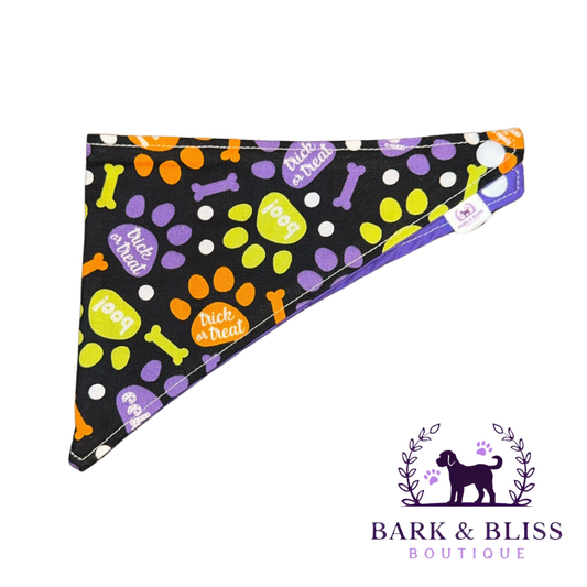 Halloween Pawprint Bandana