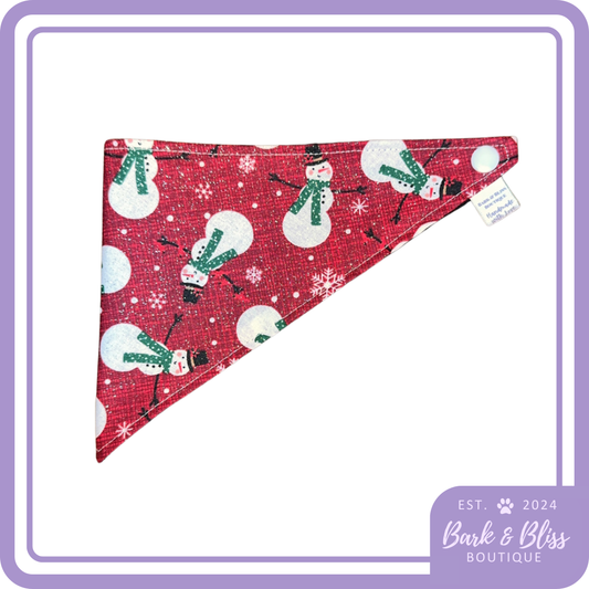 Red Snowman Bandana