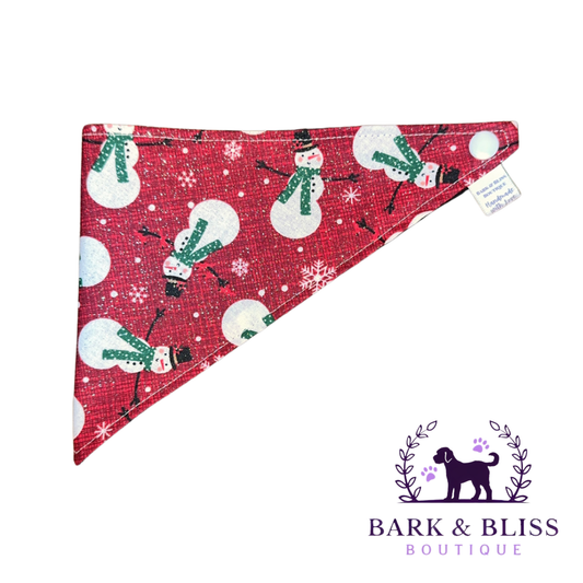 Red Snowman Bandana