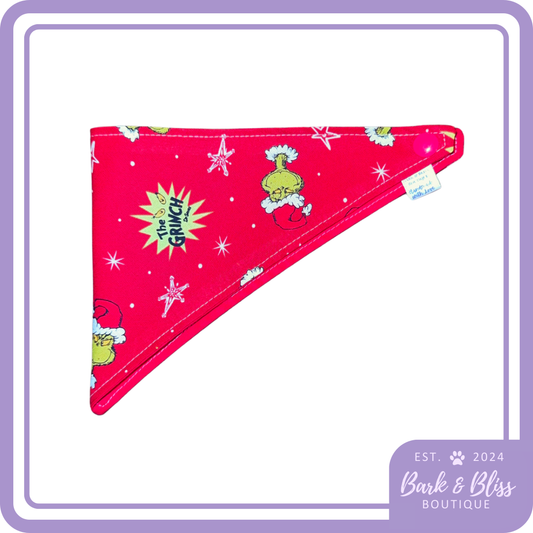 Red Grinch Bandana