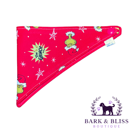 Red Grinch Bandana