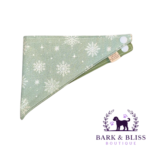 Metallic Snowflake Bandana