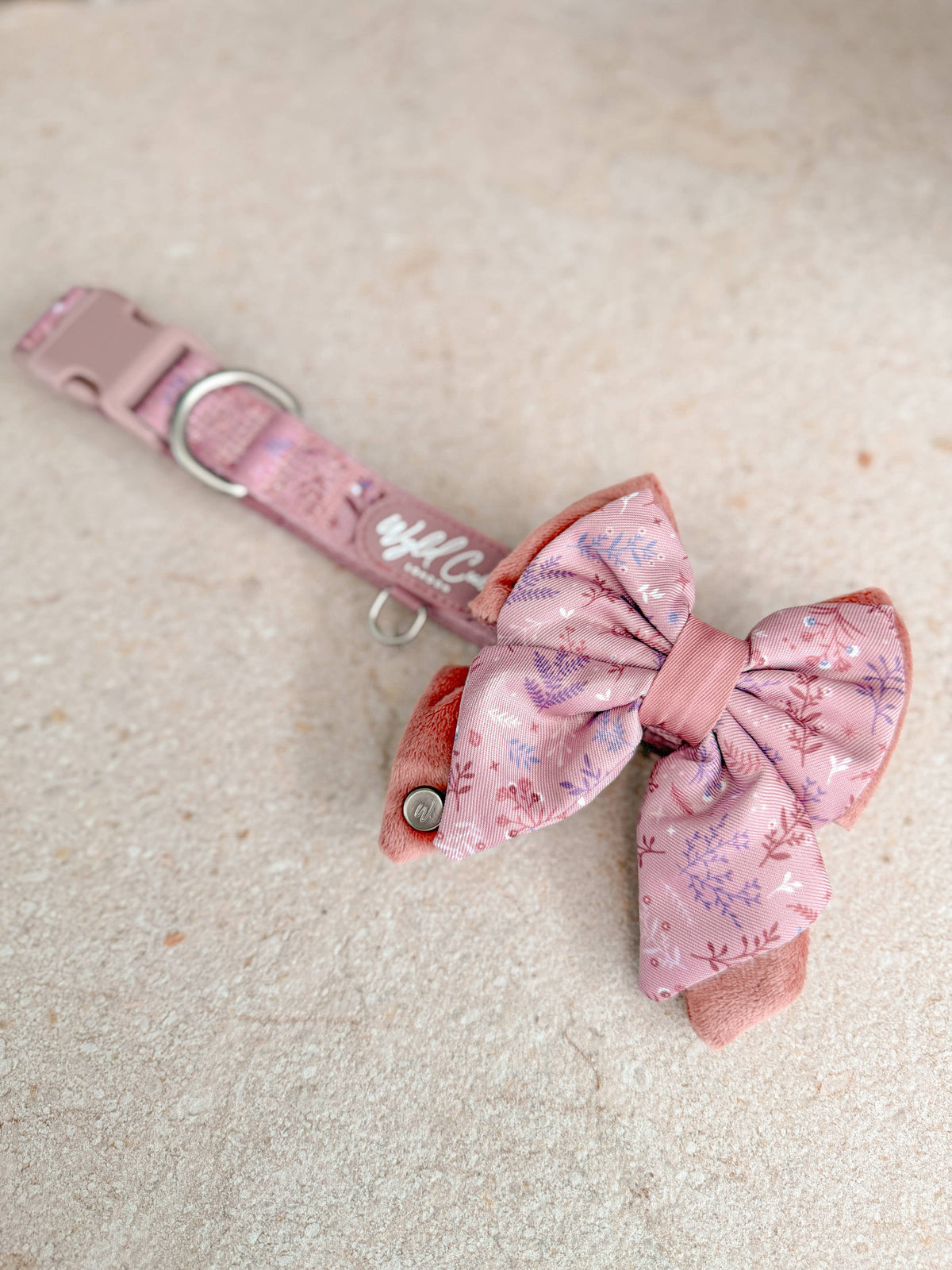 Dog Butterfly Bow: Chiswick Rosewood