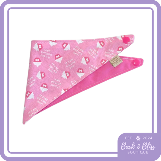 Pink Gotcha Day Bandana