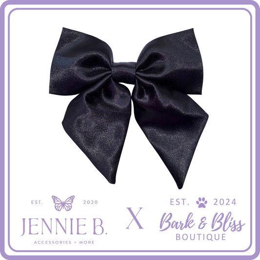 Black Collar Bow