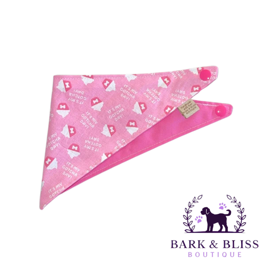 Pink Gotcha Day Bandana