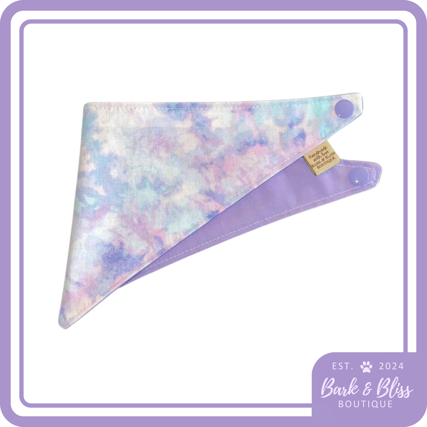 Purple Tie Dye Bandana