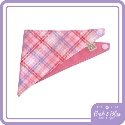Valentines Plaid Bandana
