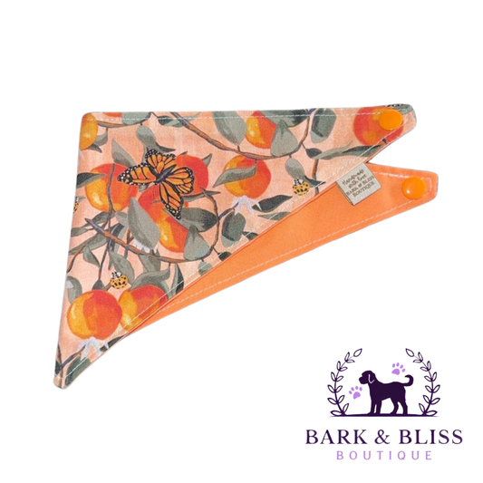 Orange Butterfly Bandana