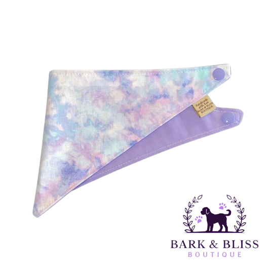 Purple Tie Dye Bandana