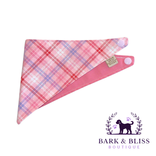 Valentines Plaid Bandana