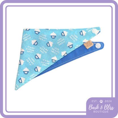 Blue Gotcha Day Bandana