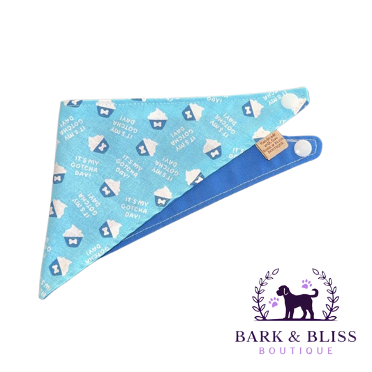 Blue Gotcha Day Bandana