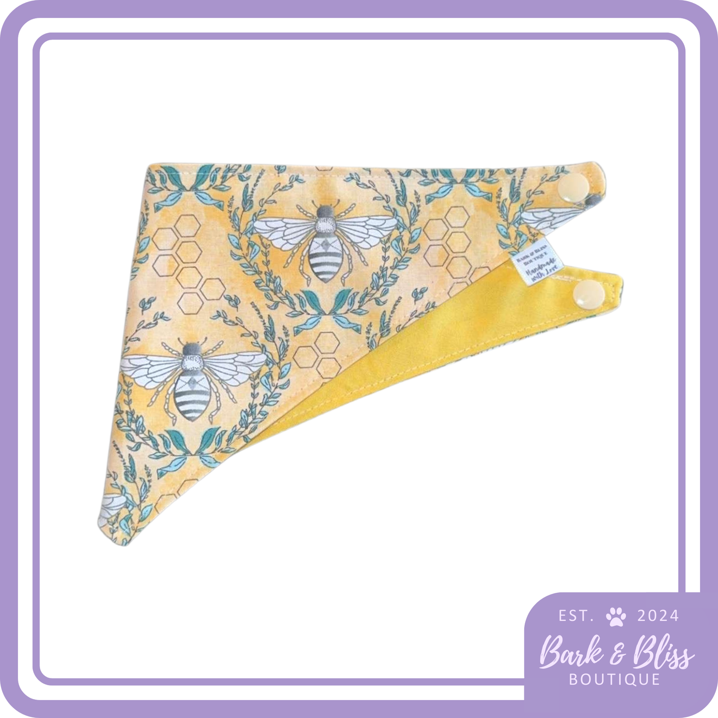 Yellow Bee Bandana
