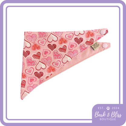 Valentines Day Hearts Bandana