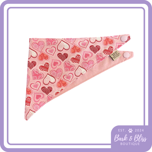 Valentines Day Hearts Bandana