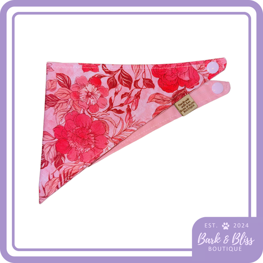 Pink Floral Bandana