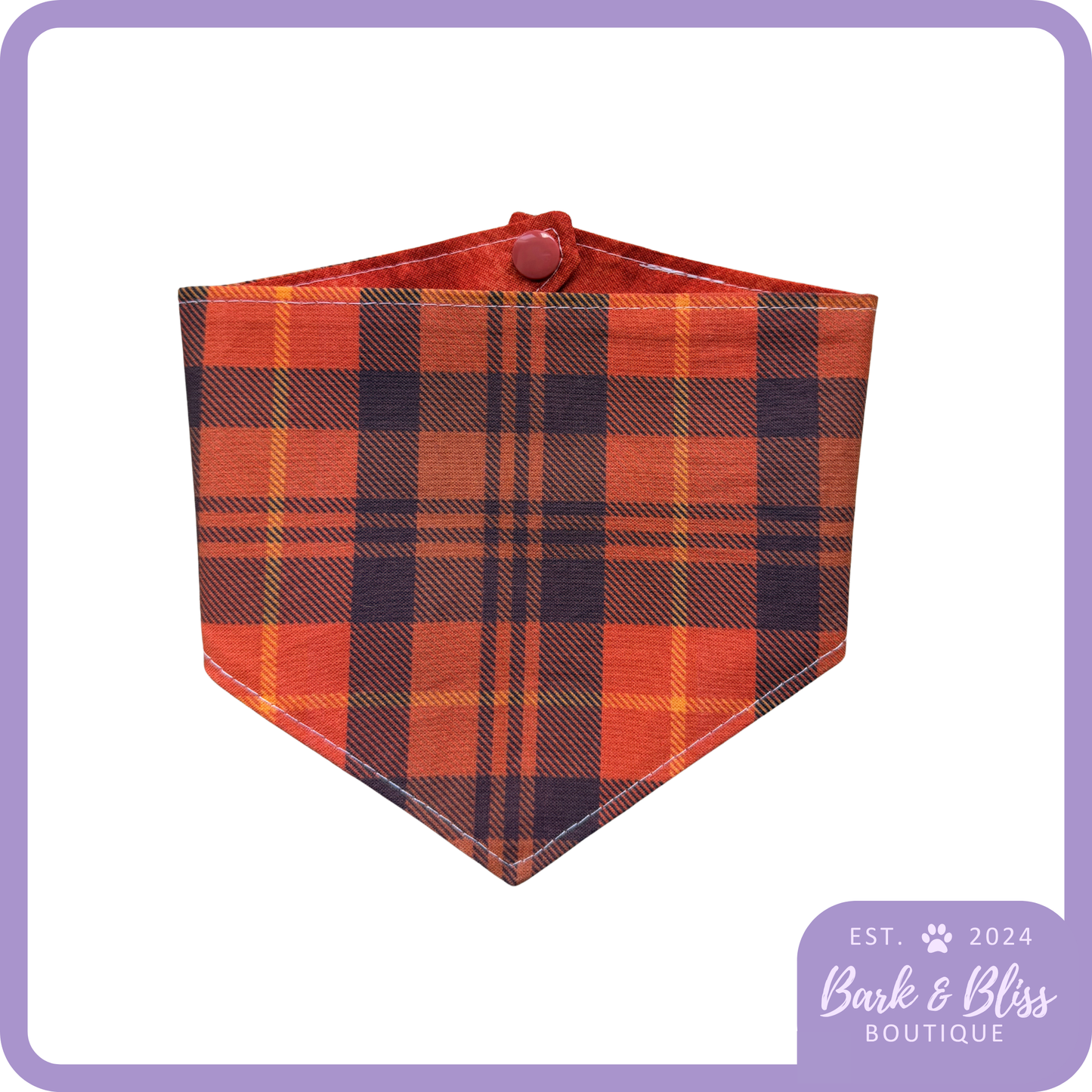 Warm Autumn Plaid Bandana