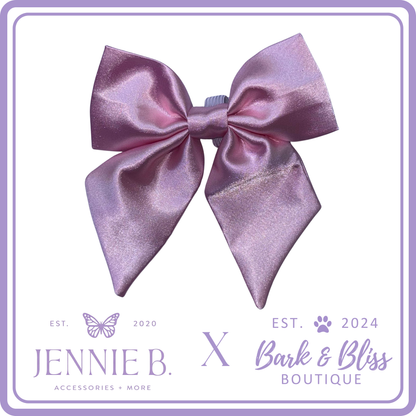 Baby Pink Collar Bow
