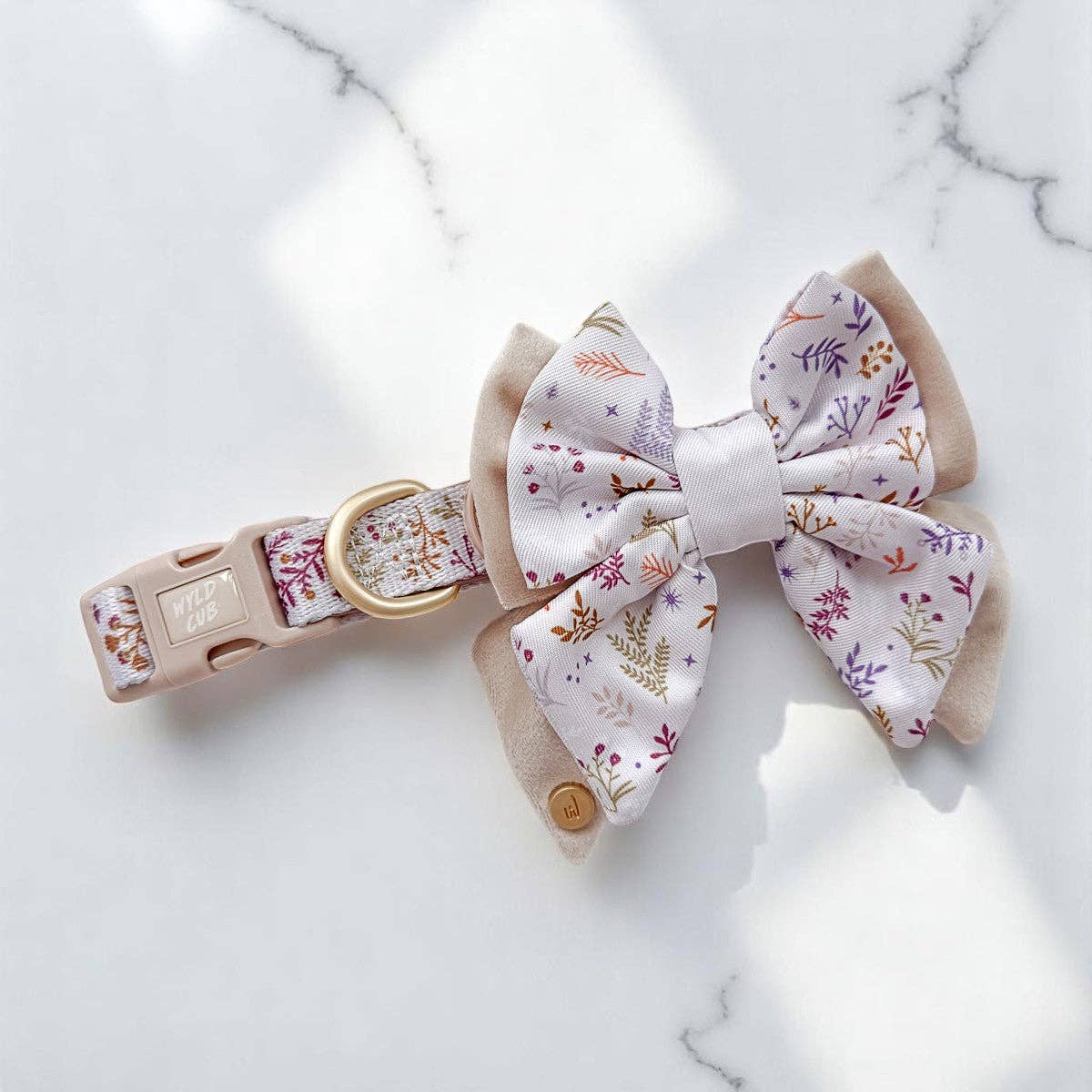 Dog Butterfly Bow Tie: Chiswick Oyster