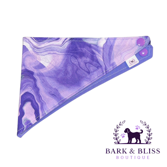 Purple Marble Bandana