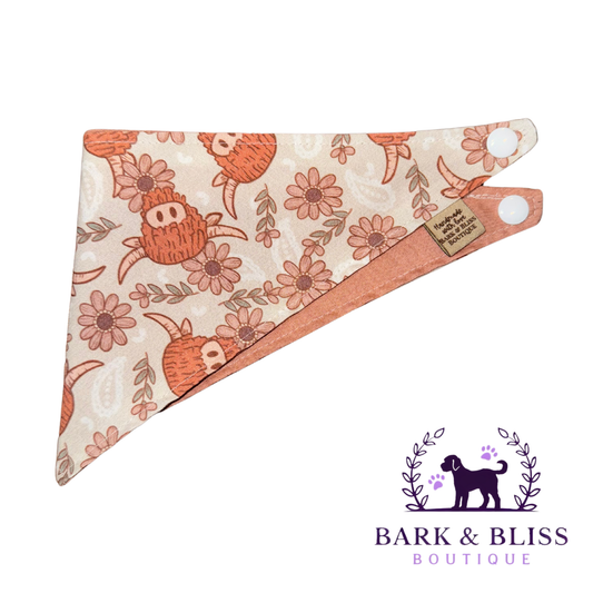 Fluffy Longhorn Bandana