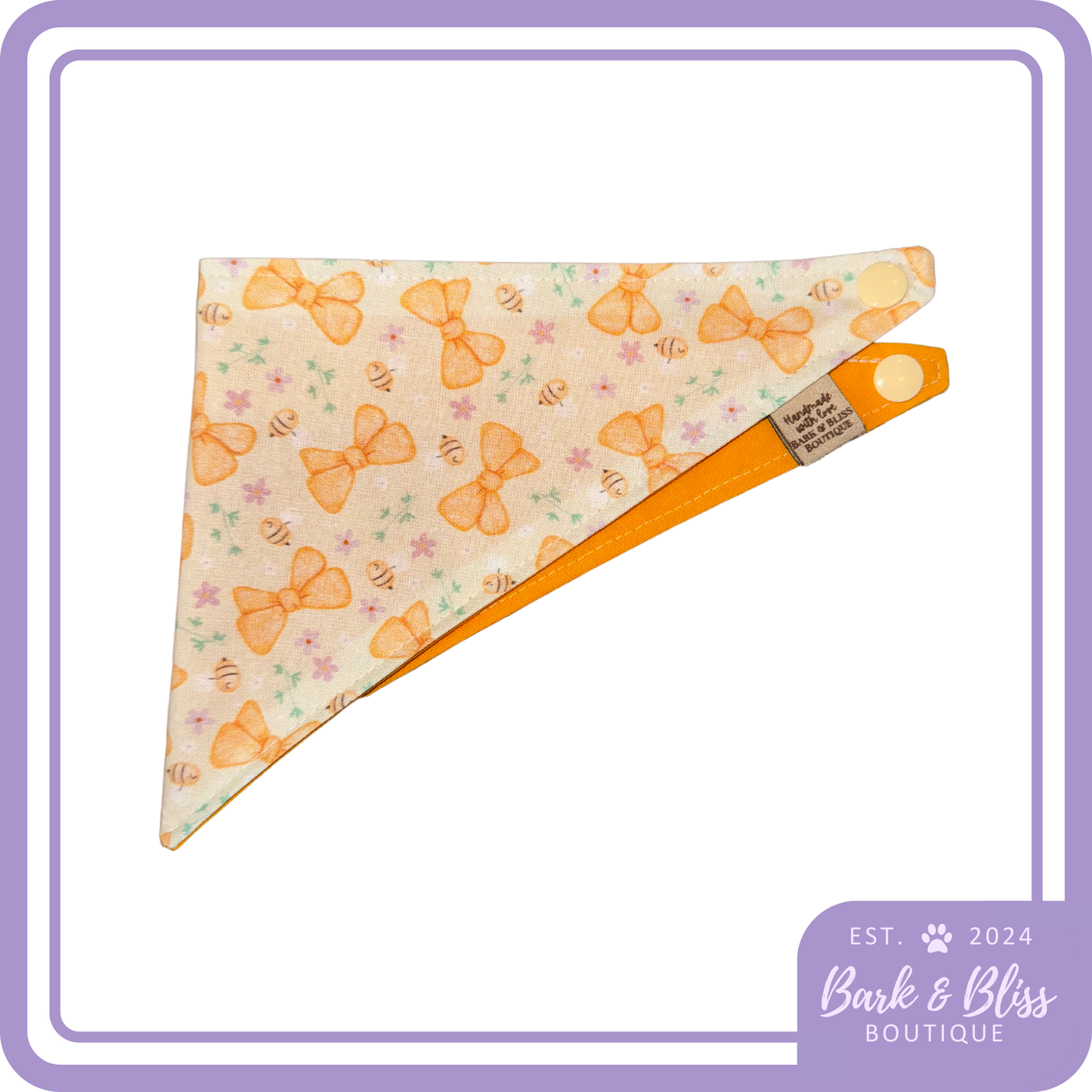 Yellow Bow Bandana