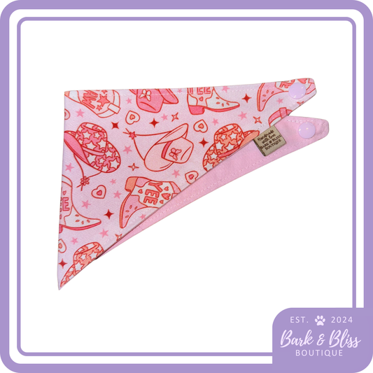 Pink Cowgirl Bandana