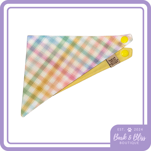Rainbow Plaid Bandana
