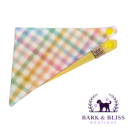 Rainbow Plaid Bandana