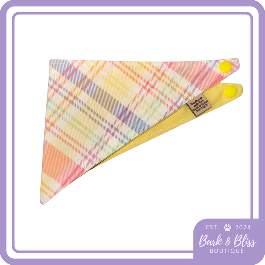 Yellow Plaid Bandana