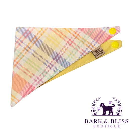 Yellow Plaid Bandana