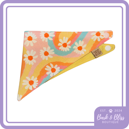 Rainbow Flower Bandana