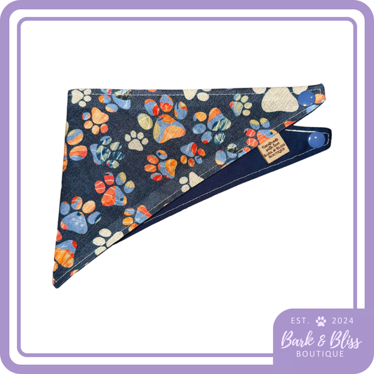 Blue Paws Bandana