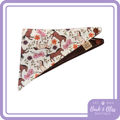 Wildflowers Wild horses Bandana