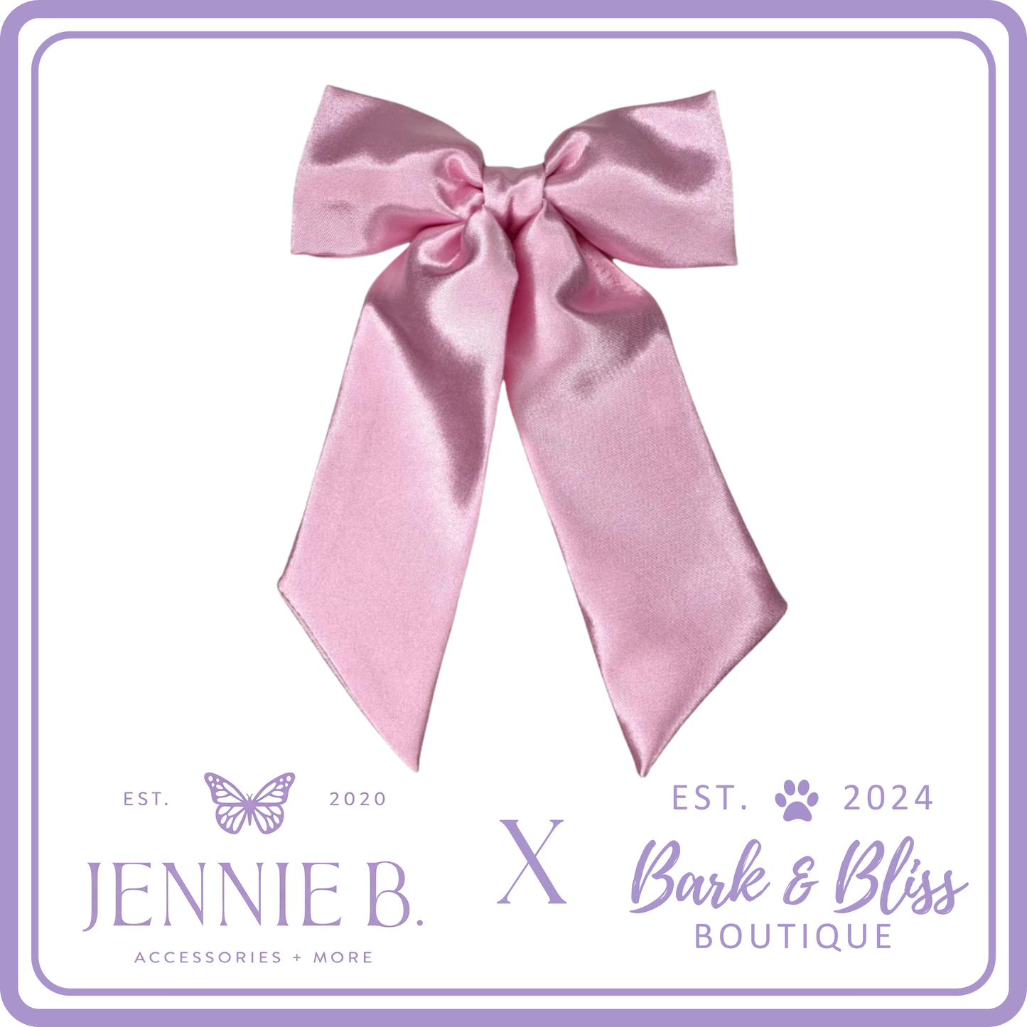 Baby Pink Matching Human Bow