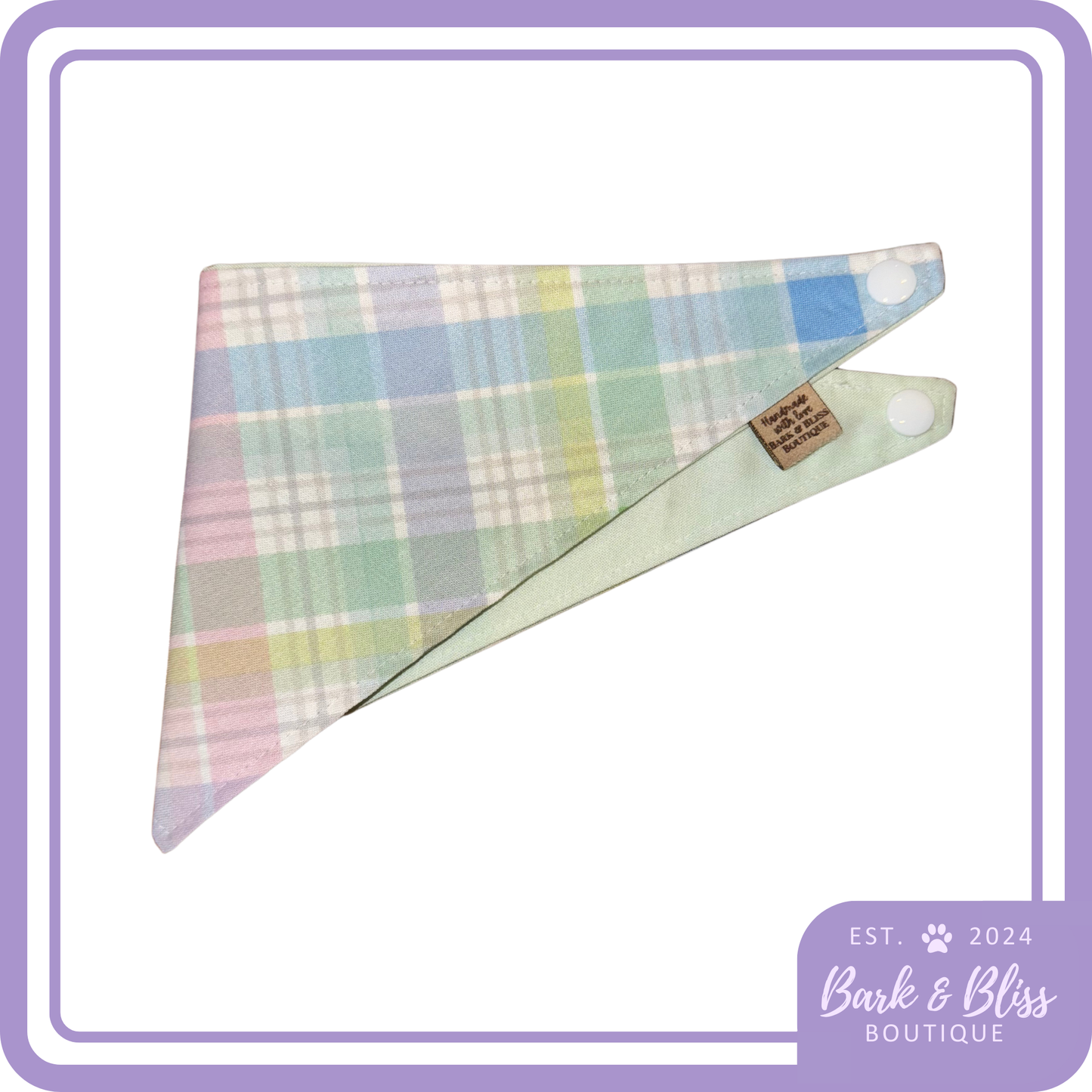 Pastel Plaid Bandana