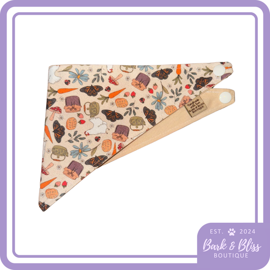 Butterflies and Chickens Bandana