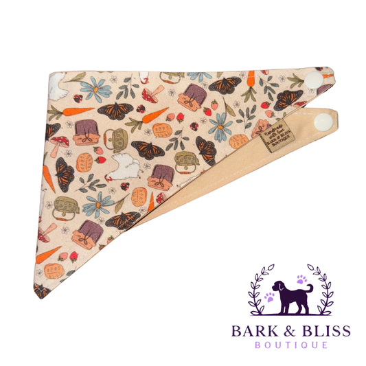 Butterflies and Chickens Bandana